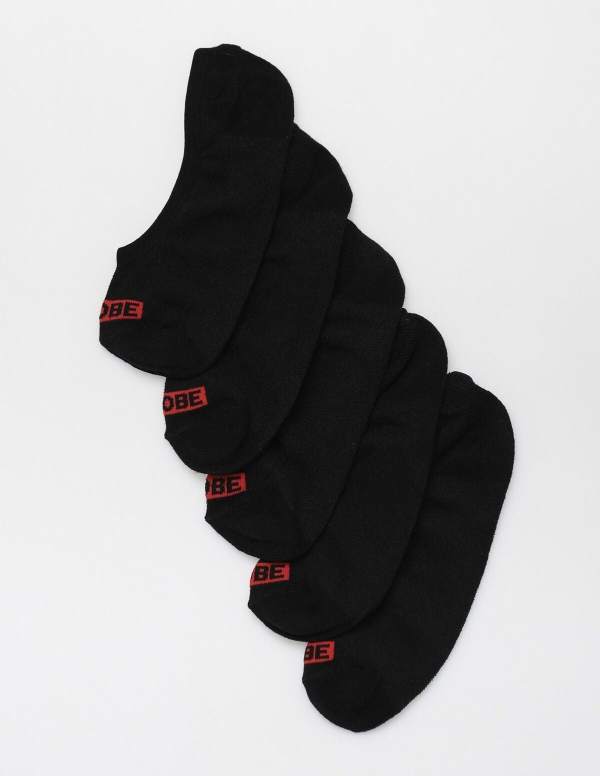 Globe Socks Womens 5 Pack Stealth Ankle Black Size 6-10