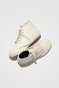 Globe Gillette Mid Skate Shoes - Cream Leather