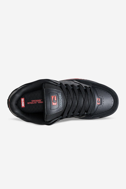 Globe Tilt Skate Shoes Black/Red/Charcoal