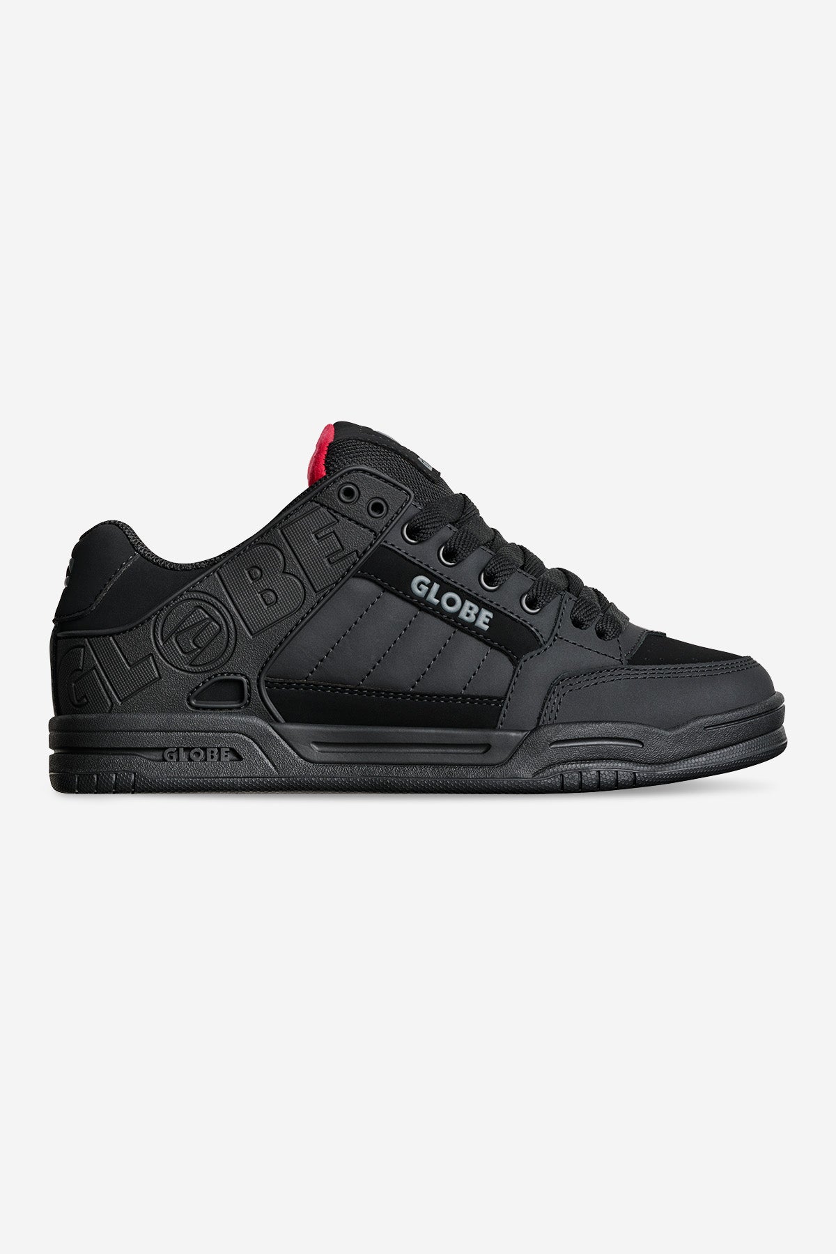Globe Tilt Skate Shoes Black/Red/Tartan