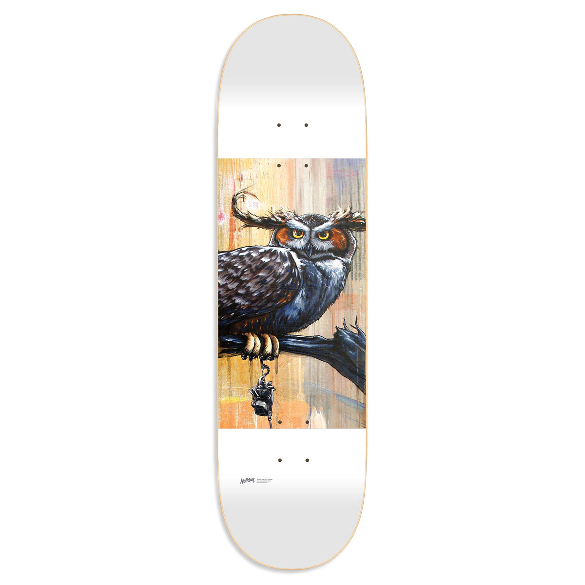 Holiday Skateboards Owl Gimiks Born Artist Series Skateboard Deck
