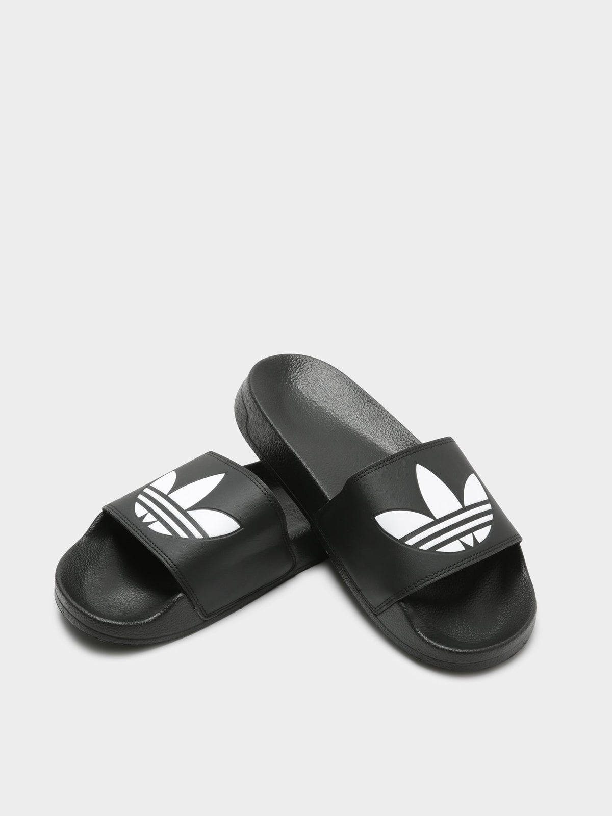 Adidas Originals Shoes Adilette Lite Slides Black White Black Slip On Sandals