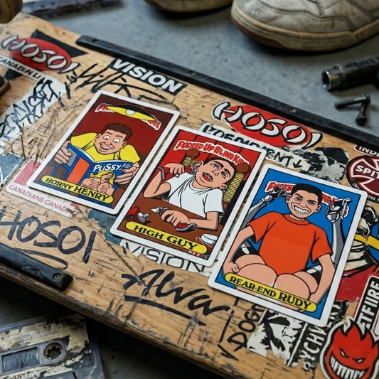 Blind Skateboards Reissue Fuked Up Blind Kids Stickers Collectors Full Set