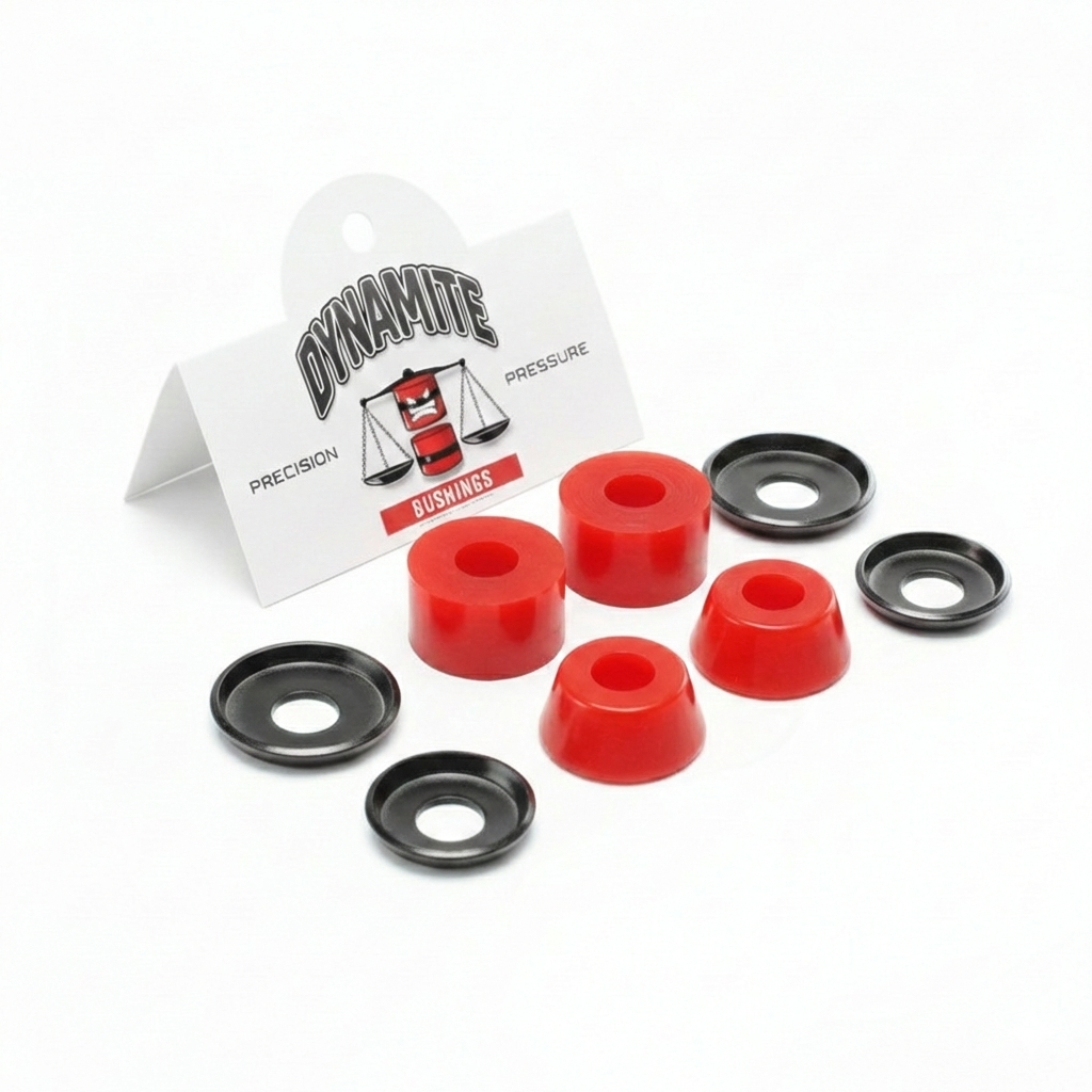 Dynamite Forever Premium Bushings Medium 90A Red - Skateboard Truck Cushions Kit