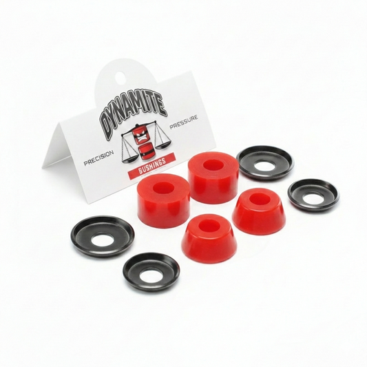Dynamite Forever Premium Bushings Medium 90A Red - Skateboard Truck Cushions Kit