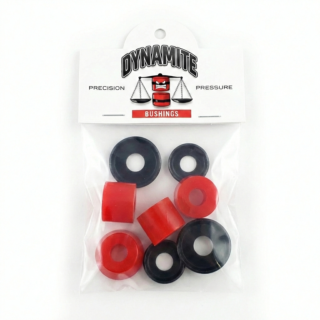 Dynamite Forever Premium Bushings Medium 90A Red - Skateboard Truck Cushions Kit