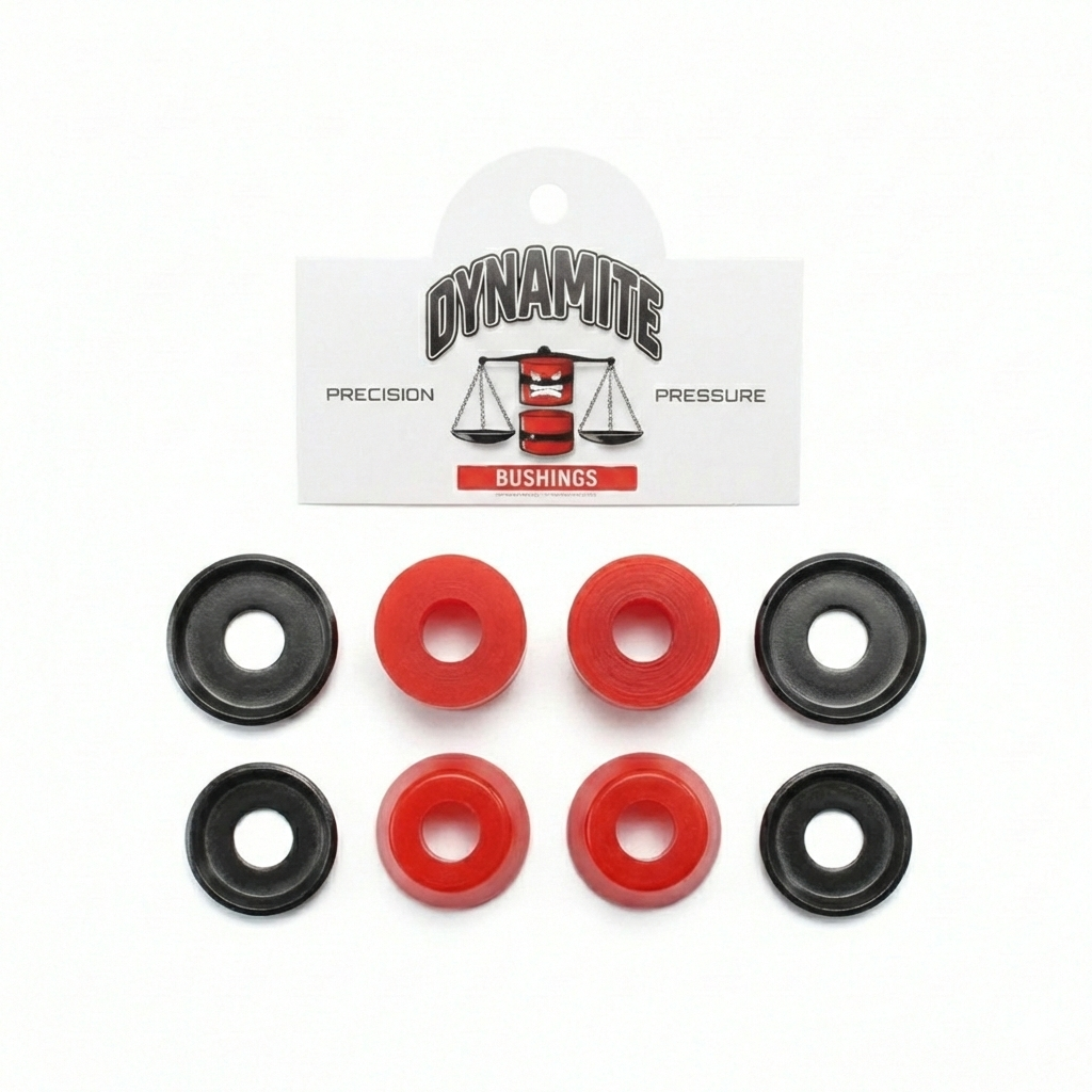 Dynamite Forever Premium Bushings Medium 90A Red - Skateboard Truck Cushions Kit