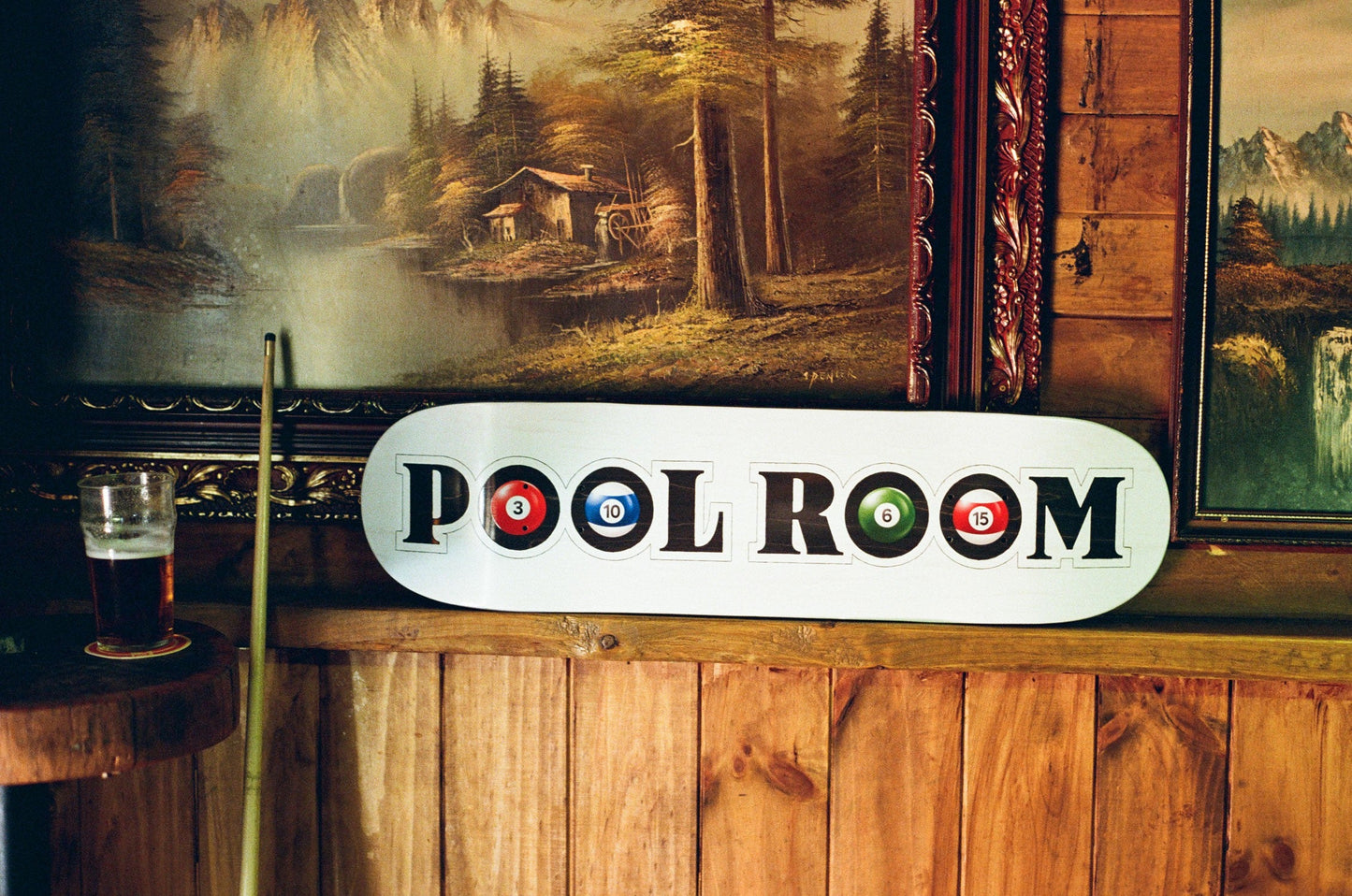 Poolroom Ballroom Skateboard Deck 8.25"
