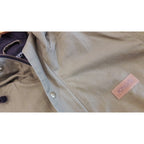 Kingpin Skate Supply Utility Jacket Olive Heavy Cotton Drill Zip Up Button Hood