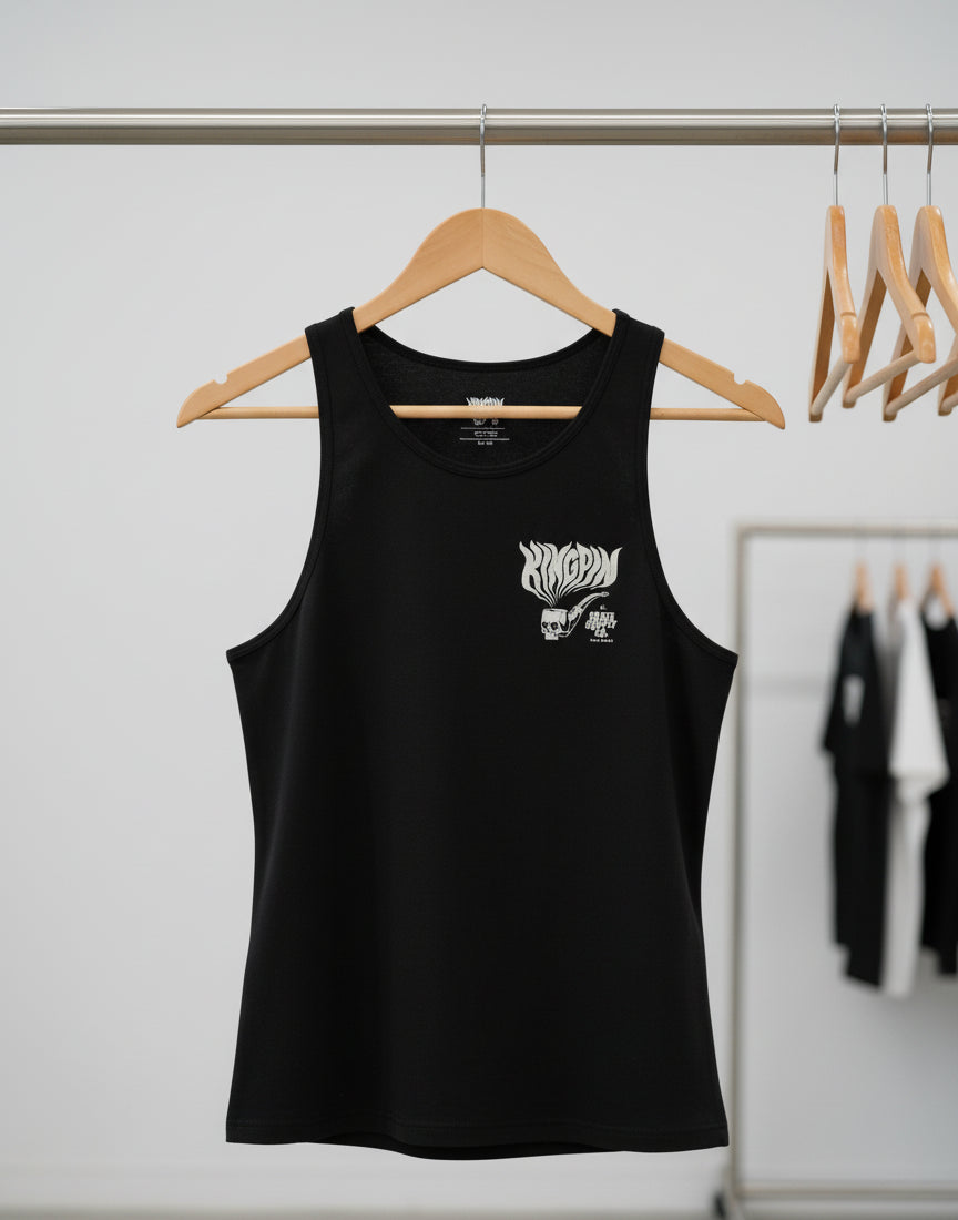 Kingpin Skate Supply Singlet Hazy Deeds Black