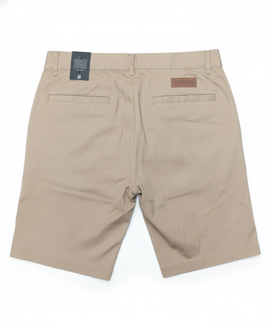 Kingpin Skate Supply Walk Shorts Khaki Heavy Cotton Drill