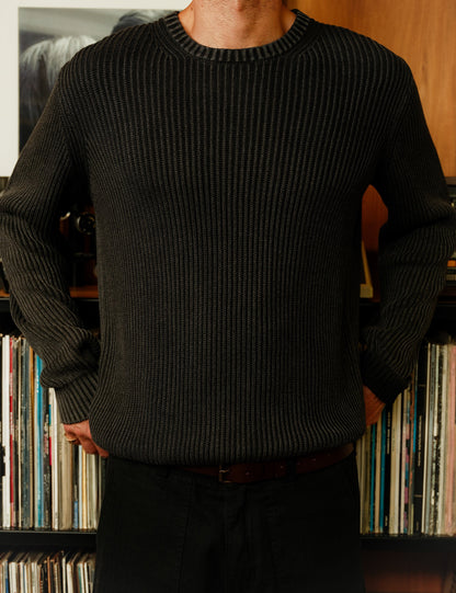 Mr Simple Fisher Knit Jumper - Black