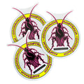 Cockroach Wheels Logo Sticker Large - Pink