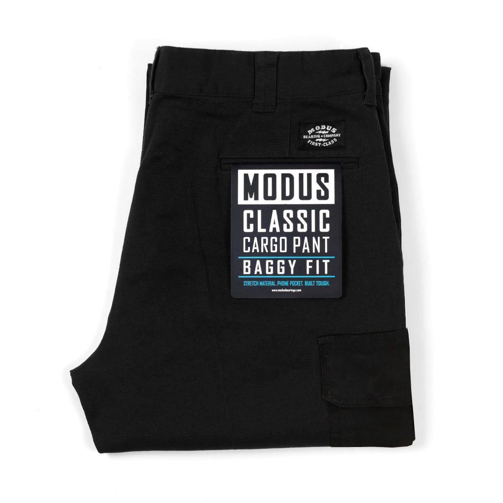 Modus Cargo Work Pants Baggy Fit Black