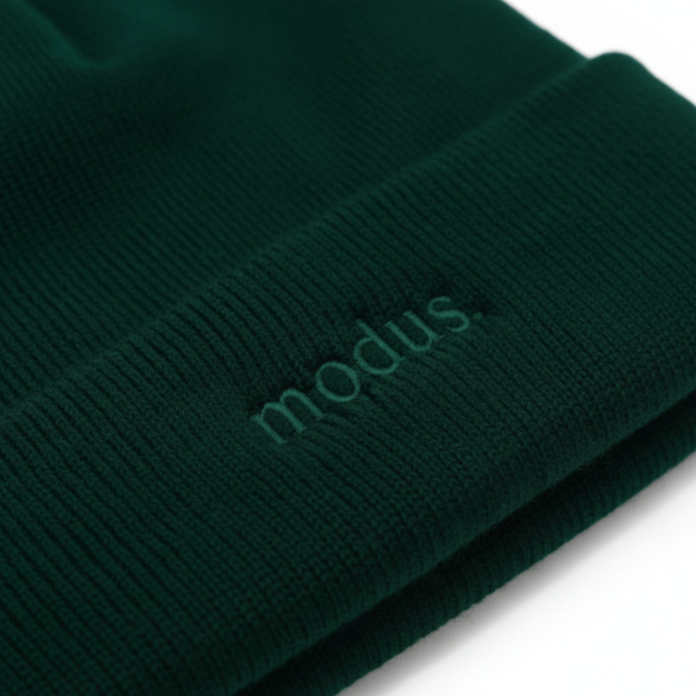Modus OG Logo Fold Up Beanie Green OSFA