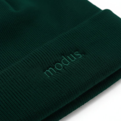 Modus OG Logo Fold Up Beanie Green OSFA