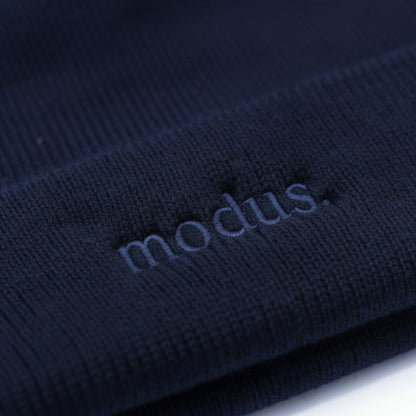 Modus OG Logo Fold Up Beanie Navy OSFA