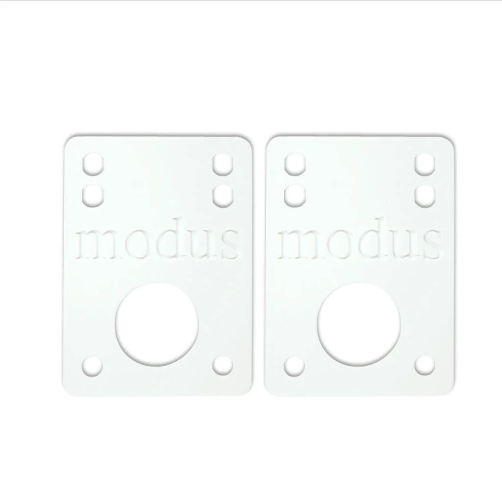 Modus Skateboard Riser Pads 1/8" White