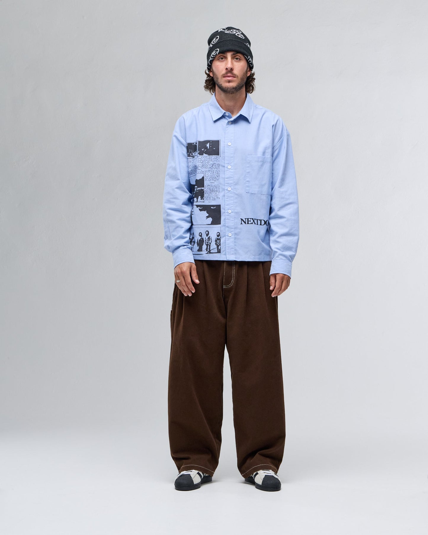 Next door Originals Sona Pleated Pants - Brown