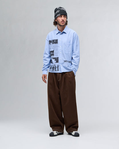 Next door Originals Sona Pleated Pants - Brown