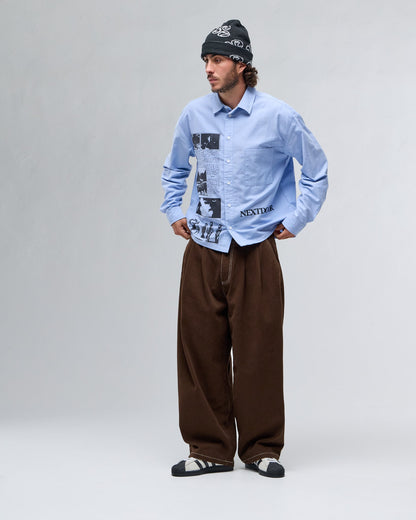 Next door Originals Sona Pleated Pants - Brown