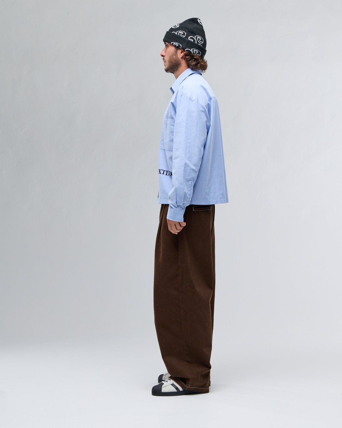 Next door Originals Sona Pleated Pants - Brown