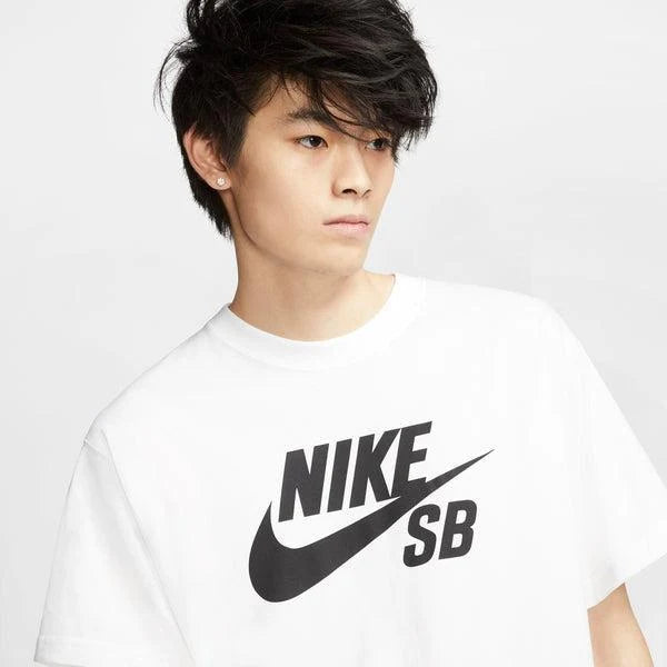 Nike SB Tee Logo Skate HBR White Black Unisex Skateboard T-Shirt