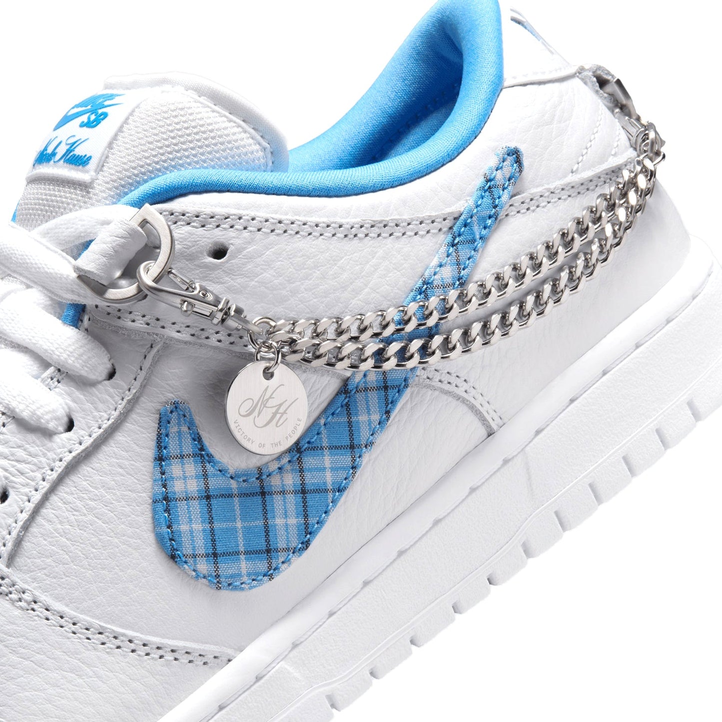 Nicole Hause x Nike SB Dunk Low White/University Blue-White US Size Shoes