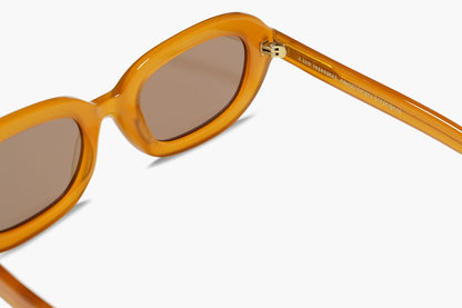 Radio Eyewear The Fuzz Sunglasses - Apricot / Brown