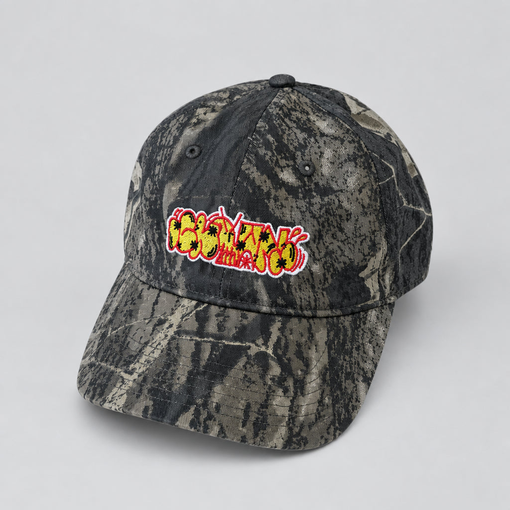 Crown x Miller One 6 Panel Strapback Cap Tree Camo