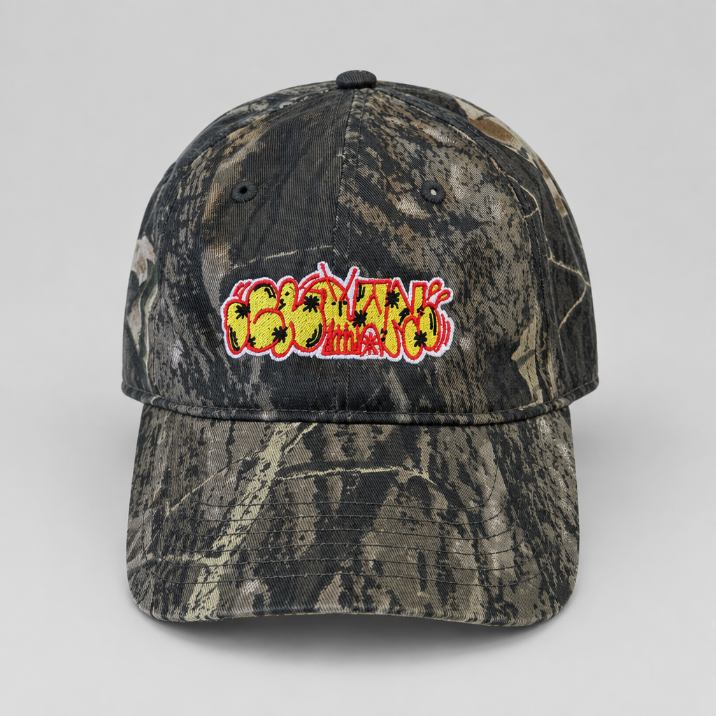 Crown x Miller One 6 Panel Strapback Cap Tree Camo