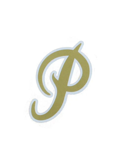 Primitive Skateboards Sticker Classic P Logo Gold Skate decal