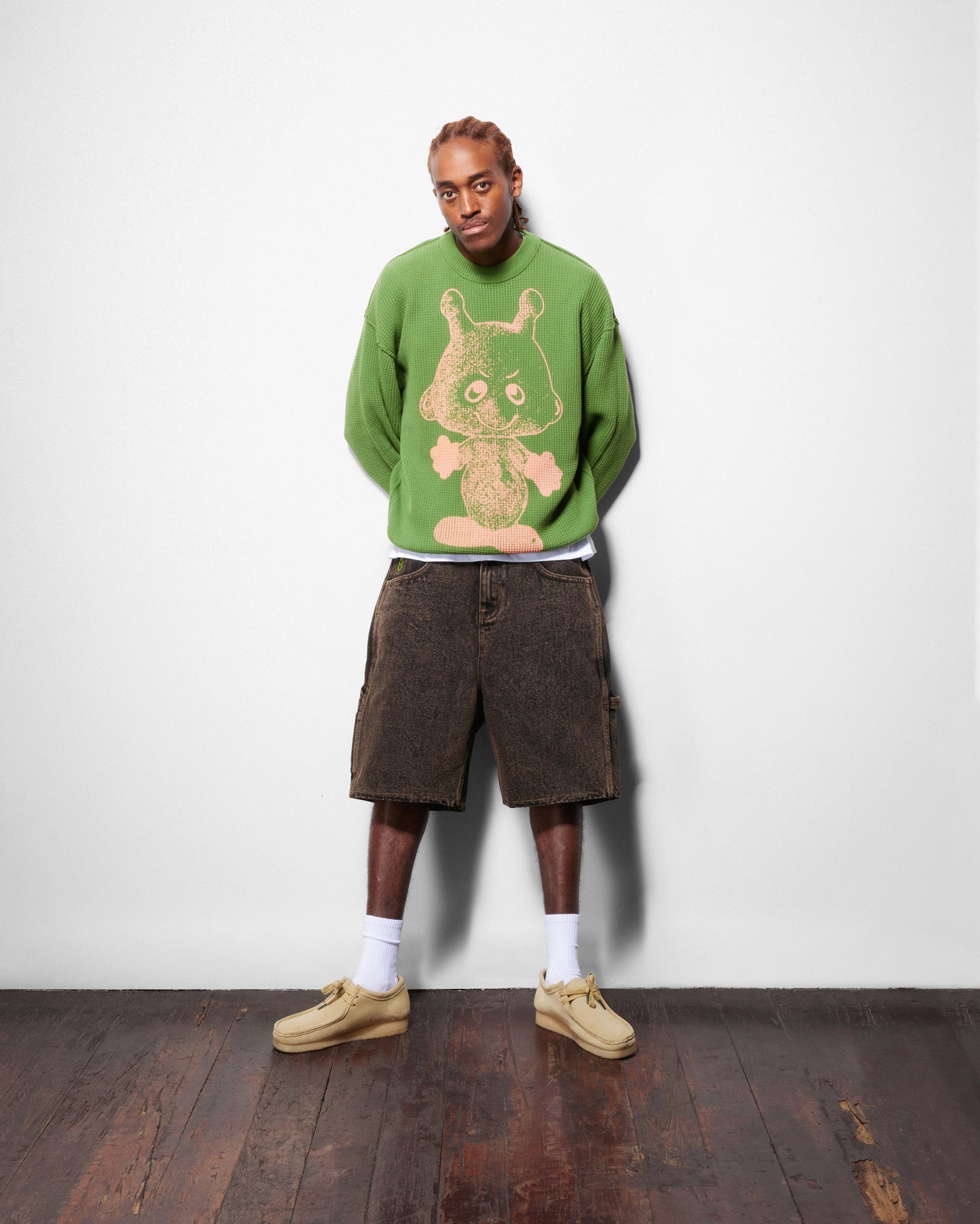 Butter Goods Newcomer Reversible Knit Sweater Grass