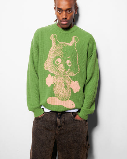 Butter Goods Newcomer Reversible Knit Sweater Grass