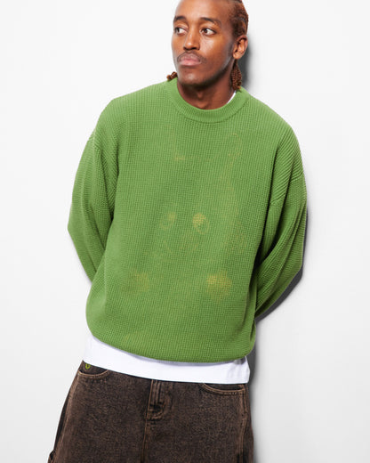 Butter Goods Newcomer Reversible Knit Sweater Grass