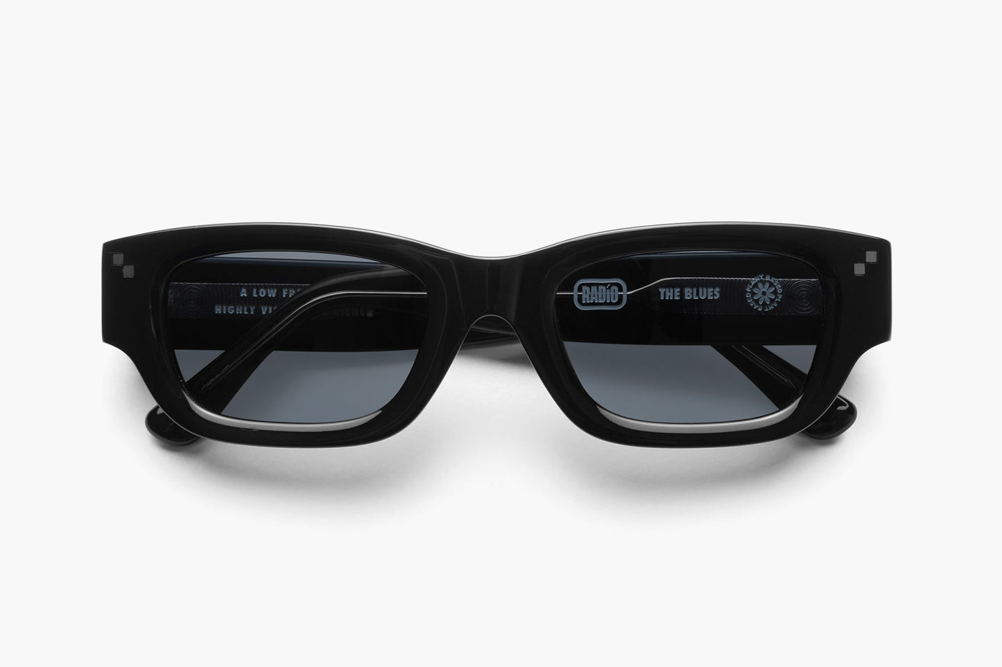 Radio Eyewear The Blues Sunglasses - Polished Black / Black