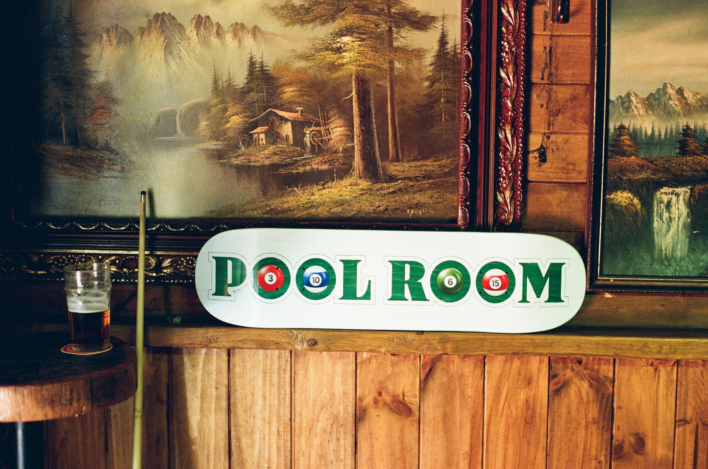 Poolroom Ballroom Skateboard Deck 8"