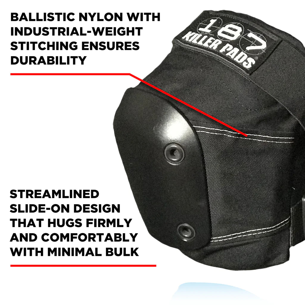 187 Killer Pads Slim Knee Pads Black