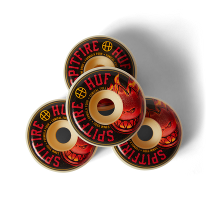 huf x Spitfire 54mm Conical Skate Wheels