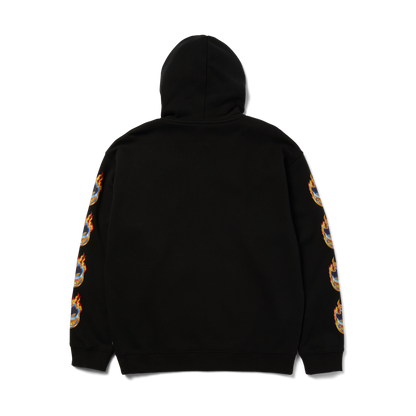 huf x Spitfire Chrome Head Full-Zip Hoodie - Black