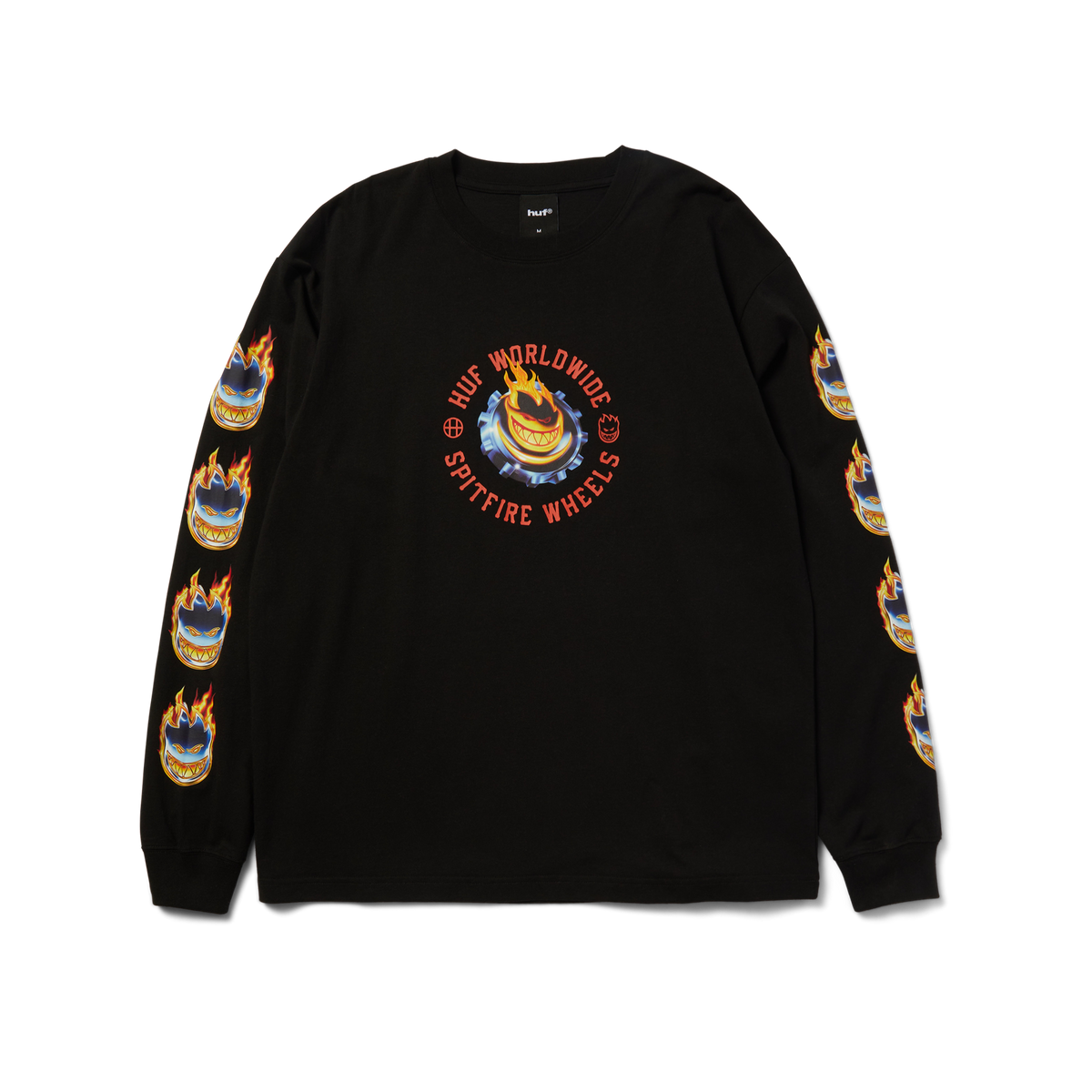 huf x Spitfire Chrome Head Long Sleeve T-Shirt - Black