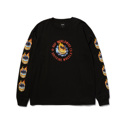 huf x Spitfire Chrome Head Long Sleeve T-Shirt - Black