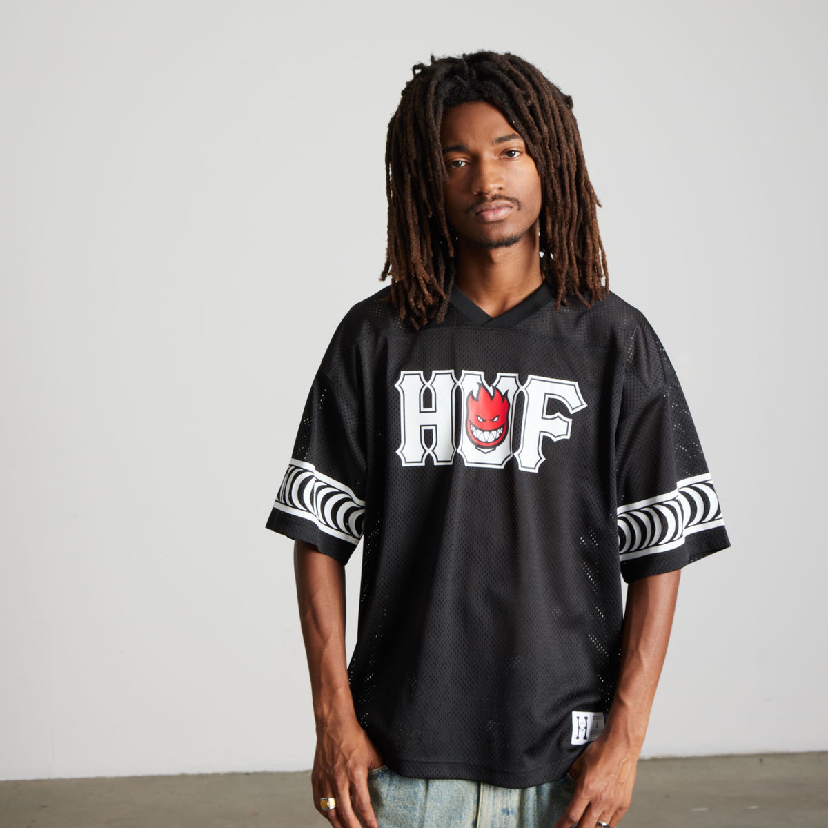huf x Spitfire End Zone Jersey - Black