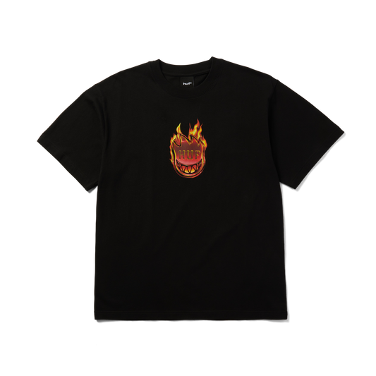 huf x Spitfire Flame Galaxies T-Shirt - Black
