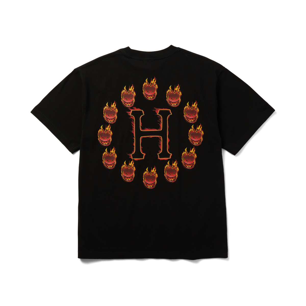 huf x Spitfire Flame Galaxies T-Shirt - Black
