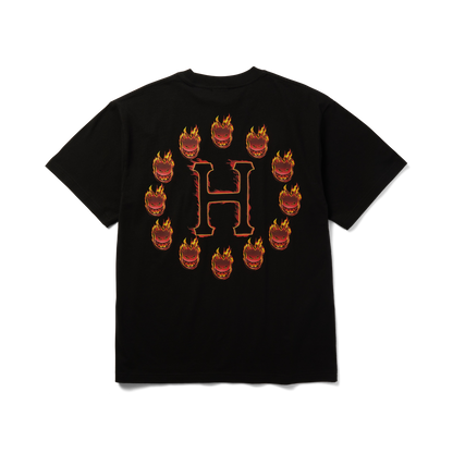 huf x Spitfire Flame Galaxies T-Shirt - Black