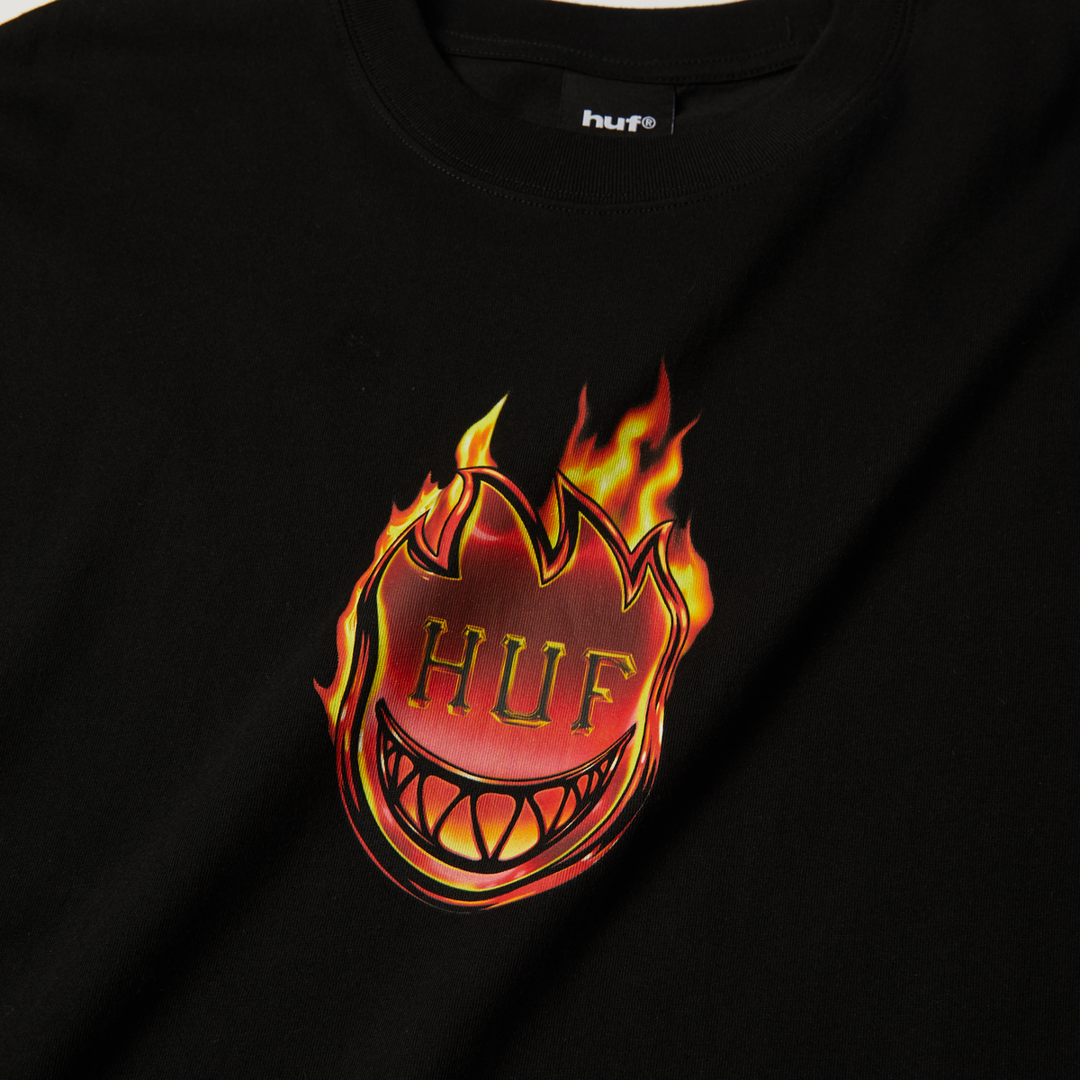huf x Spitfire Flame Galaxies T-Shirt - Black