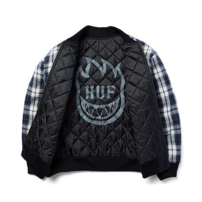 huf x Spitfire Reversible Plaid Jacket