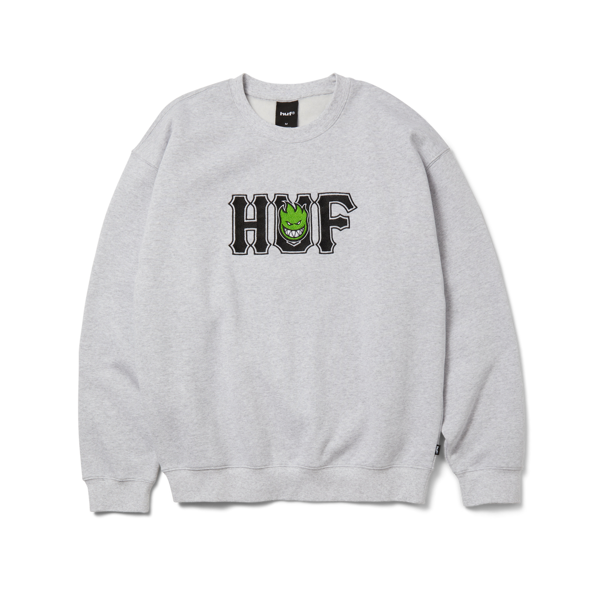huf x Spitfire Union Crewneck Sweatshirt - Heather Grey