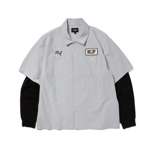 huf x Spitfire Union Work Shirt - Black/White